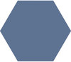 Tegel Hexagon Timeless Marine mat 15x17