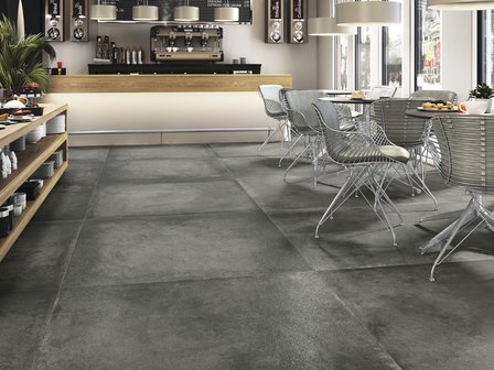 vloertegel Grafton Anthracite 120x120 cm