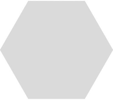 Tegel Hexagon Timeless Marine mat 15x17