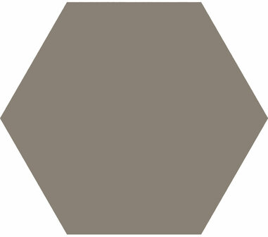 Hexagon Timeless Taupe mat 15x17