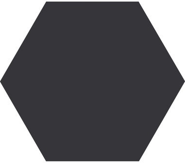 Hexagon Timeless Black mat 15x17