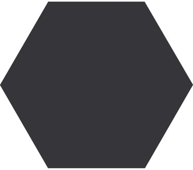 Hexagon Timeless Black mat 15x17