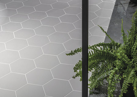 Hexagon Timeless Grey mat 15x17 - vloer