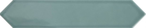 Vintage wandtegel met punt Dimsey Jade 6,5x33,2 cm