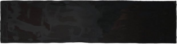 wandtegel Colonial Black glans 7,5x30 cm