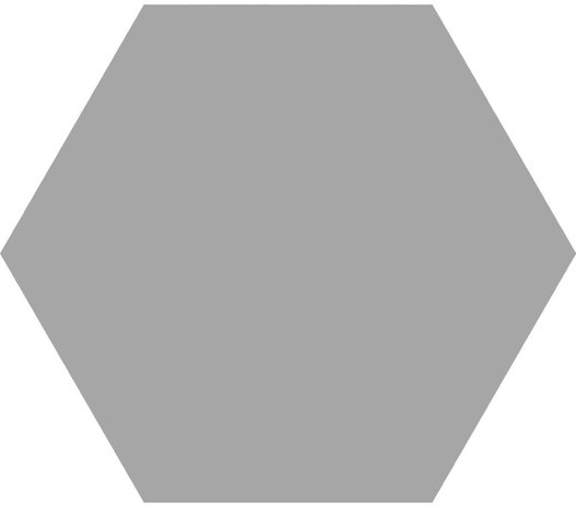 Hexagon Timeless Grey mat 15x17