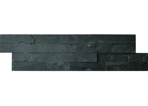 Tegelstroken Schiste flatface stonepanel antraciet slate 15x60x1/2