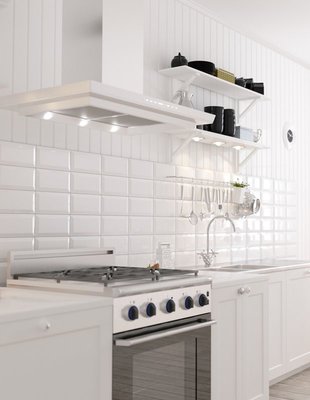 wandtegel Metro wit glans 10x20