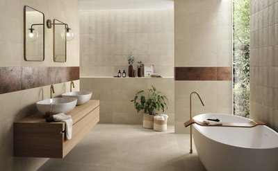 wandtegel Nux Beige 25x75 rett