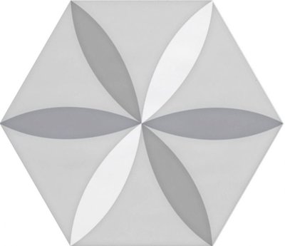 hexagon wandtegel Vodevil Decor White 17,5x17,5 cm