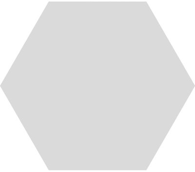 Hexagon Timeless Pearl mat 15x17
