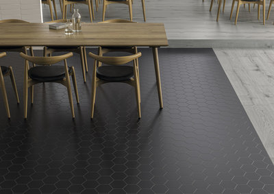 Hexagon Timeless Black mat 15x17