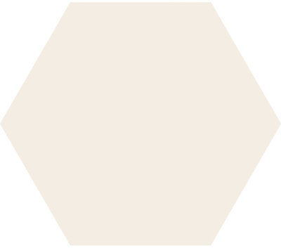 Hexagon Timeless Ivory mat 15x17