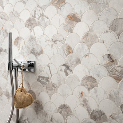 Golden Age White visschub mozaiek